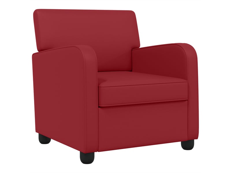 Vidaxl fauteuil bordeaux simili cuir - Conforama D