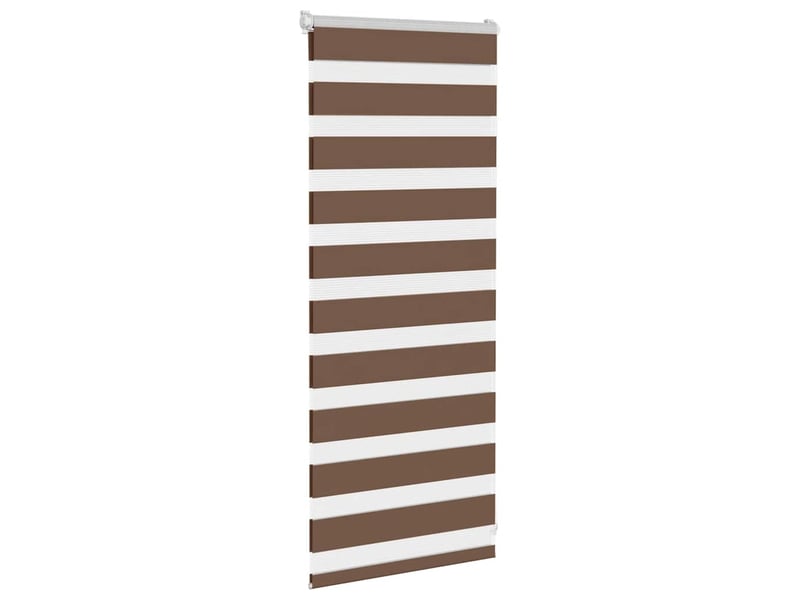 Store zèbre, store de fenêtre marron 65x100 cm largeur du tissu 60,9 cm polyester cf48719 - Conforama C