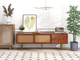 Meuble tv coloris marron 160 cm <strong></strong>  <strong></strong>