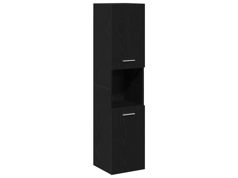  Ensemble de mobilier de salle de bain 4 pc chêne noir cf64507  - Conforama E