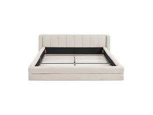 Lit 2 places 140x200 cm REDOM coloris beige