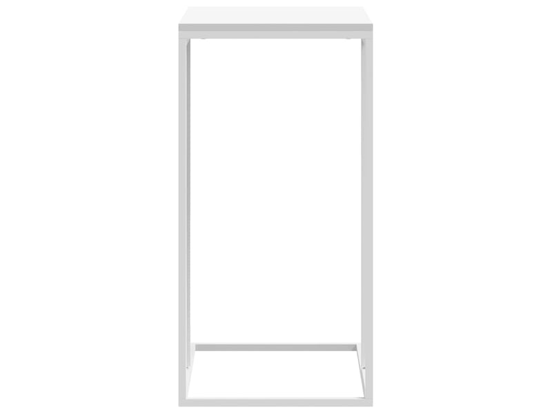  Table d'appoint | bout de canapé table basse blanc 40x30x59 cm bois d'ingénierie  - Conforama E