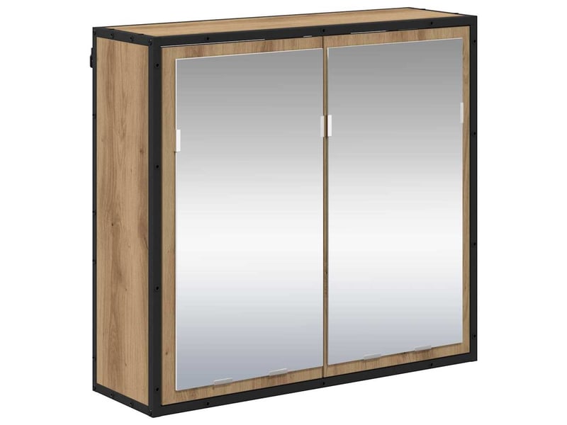 Ensemble de mobilier de salle de bain 2 pc chêne artisanal cf64050 - Conforama E