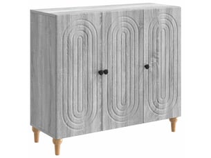 Buffet - bahut - meuble de rangement sonoma gris 89 x 34,5 x 80 cm bois d'ingénierie