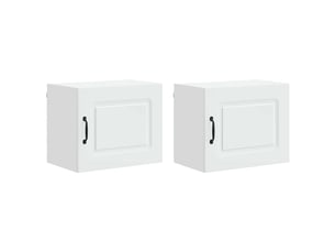 Meuble mural de cuisine | armoire de cuisine 2 pcs blanc bois d'ingénierie shl1389