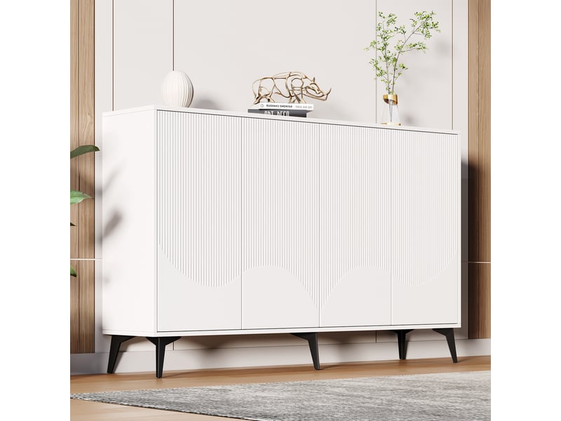  Lit superposé en pin et lvl naturel 90x200 cm avec escalier droit, rambarde, porte, protection anti-chute et espace libre aménageable sous le lit  - Conforama B
