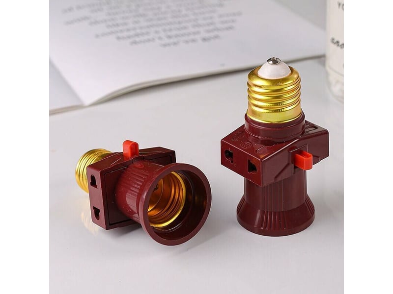  Lot de 2 douilles voleuse a vis e27 avec interrupteur 6a，250v [classe énergétique a] [classe énergétique a]  - Conforama B