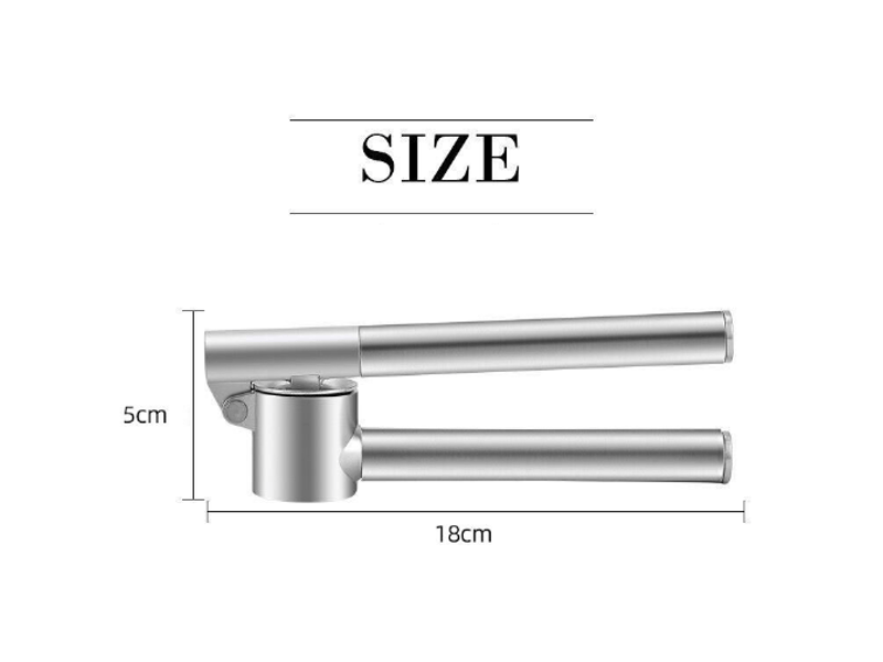  Presse ail, ecrase ail, presse ail inox professionnel, garlic crusher, facile à presser, facile à nettoyer et durable  - Conforama B