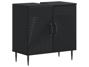 Meuble sous lavabo de salle de bain haarlem noir cf64896