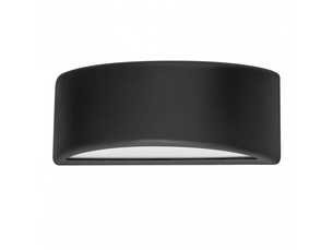 Applique extérieure fabrilamp kefir coloris noir 1 x e27 ip65 13,2 x 32 x 13 cm