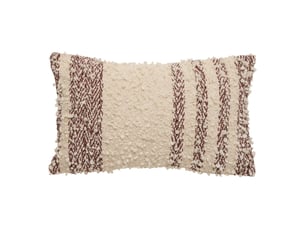 Coussin beryl rectangulaire 30x50cm marron