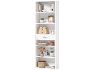 Bibliotheque coloris  blanc  <strong>PANGIVO</strong> <strong></strong> - 60 cm x 182 cm