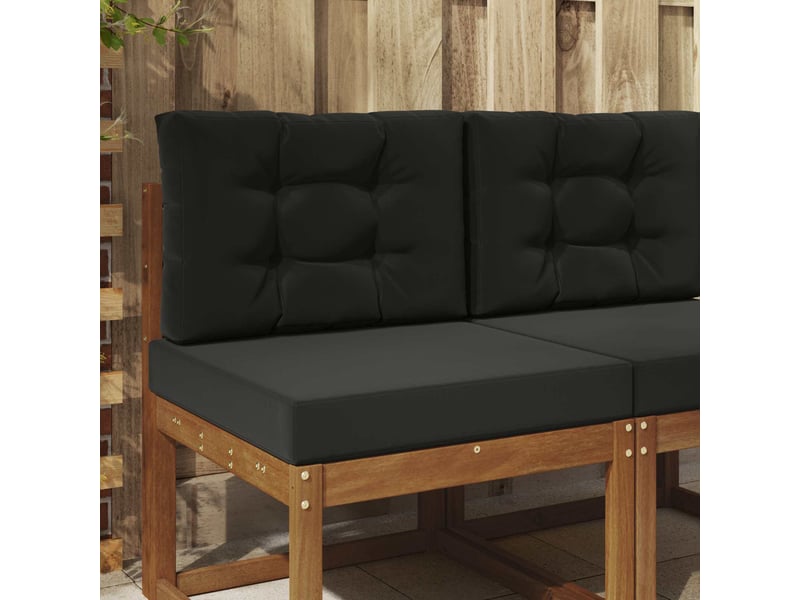  Coussin de canapé d'extérieur, coussin de chaise polyester noir 60 x 60 cm cf54126  - Conforama B