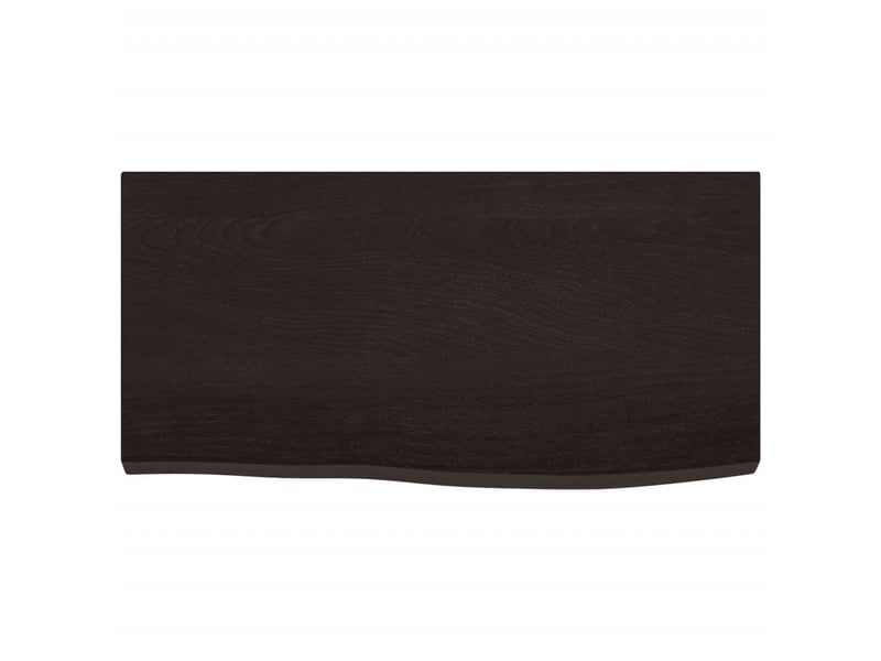  Comptoir de salle de bain, plan de travail marron foncé bois massif traité cf65857  - Conforama D