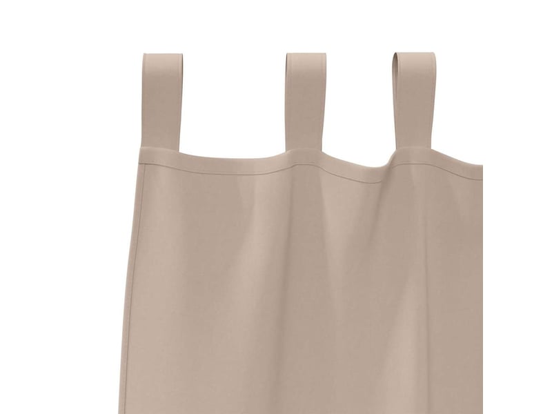  Lot de 2 rideaux occultants, rideaux black-out avec anneaux taupe 225 x 140 cm cf44774  - Conforama E