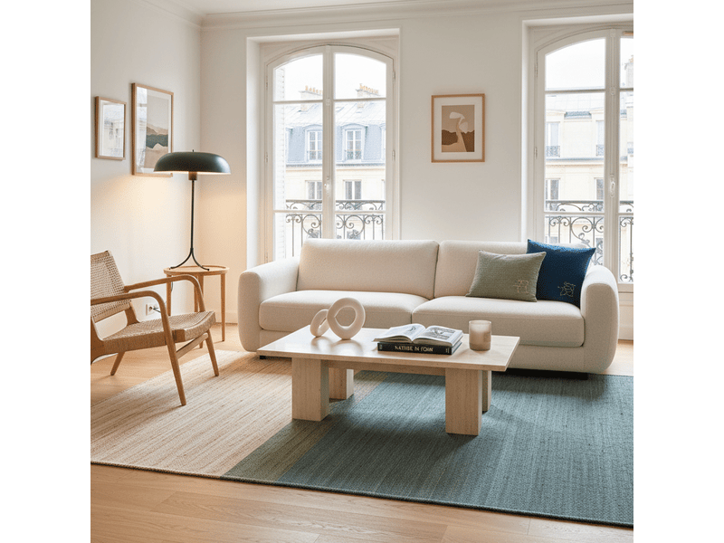  Tapis design en jute tissé main bandol - 160x230 cm  - Conforama B