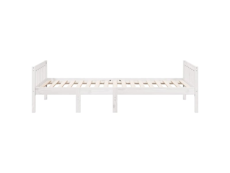  Lit pour enfants - lit jeune sans matelas blanc 90x190cm bois de pin massif  - Conforama E