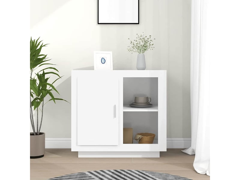  Buffet - bahut - meuble de rangement blanc 80x40x75 cm  - Conforama B