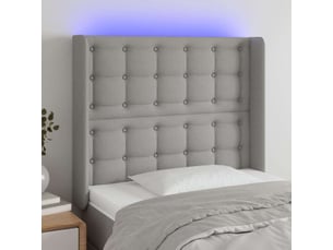 Tete de lit A poser largeur 93 cm <strong></strong> <strong></strong> argenté