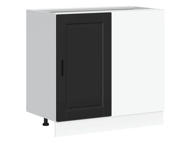 Meuble de rangement, meuble bas de cuisine en bois d'ingénierie noir shl940 - Conforama A