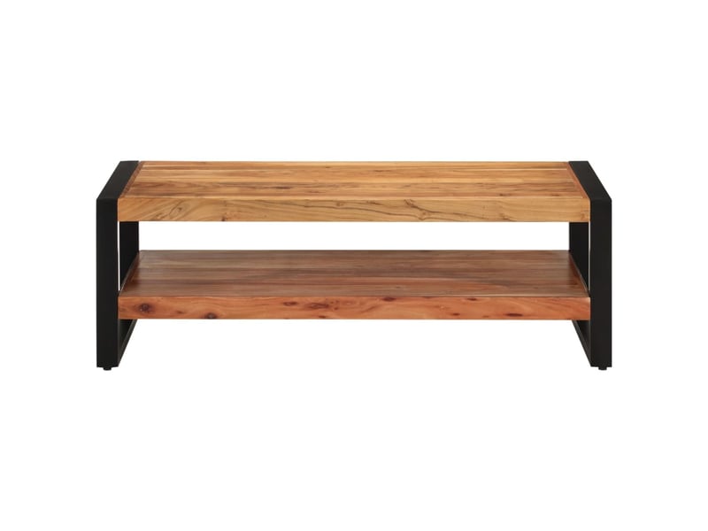  Table basse - table de salon - table à thé 120x55x40 cm bois massif d'acacia  - Conforama A
