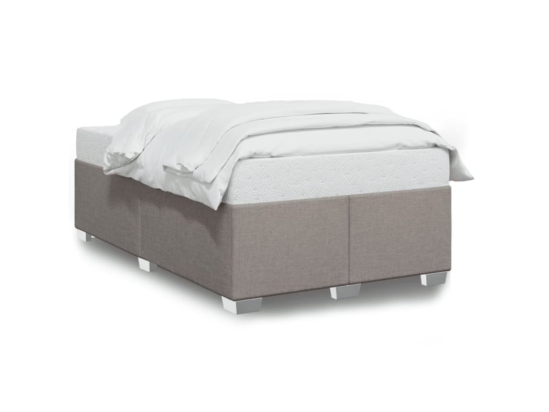  Lit double- lit adulte -  cadre de lit sans matelas taupe 120x190 cm tissu  - Conforama A