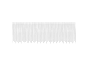 Rideau en dentelle, rideau ajouré, voilage blanc 120 x 500 cm polyester cf43654