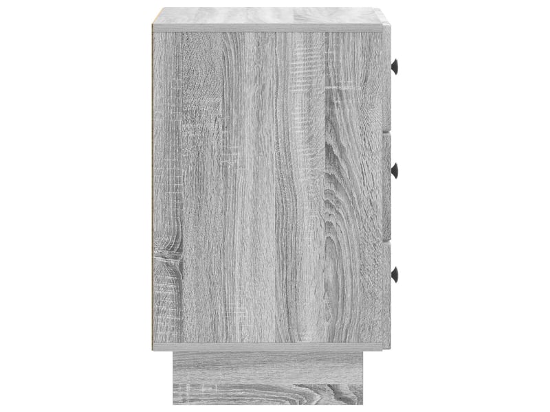 Table de chevet - cabinet de chevet - table de nuit avec tiroir sonoma gris 43 x 41 x 66,5 cm - Conforama E