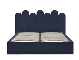 Lit coffre 140x190 cm BOBOCHIC  BADJA coloris bleu