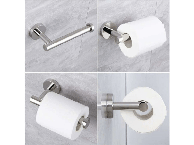  Porte-papier hygiénique mural en acier inoxydable résistant à la rouille en une pièce  - Conforama B