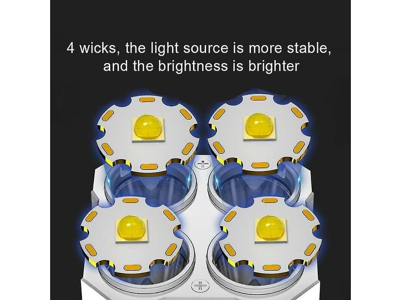  La torche lumineuse be de 10000000lm a mené la lumière tactique rechargeable d'usb de lampe-torche  - Conforama C
