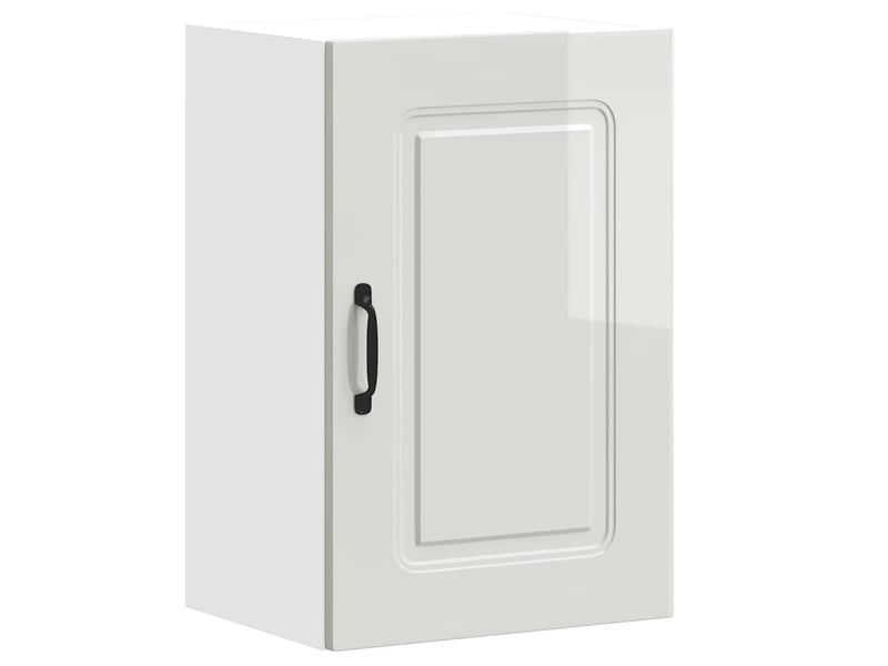  Armoire murale de cuisine kalmar blanc brillant bois ingénierie shl5484  - Conforama A