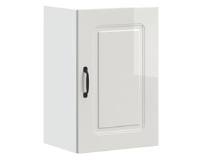 Armoire murale de cuisine kalmar blanc brillant bois ingénierie shl5484