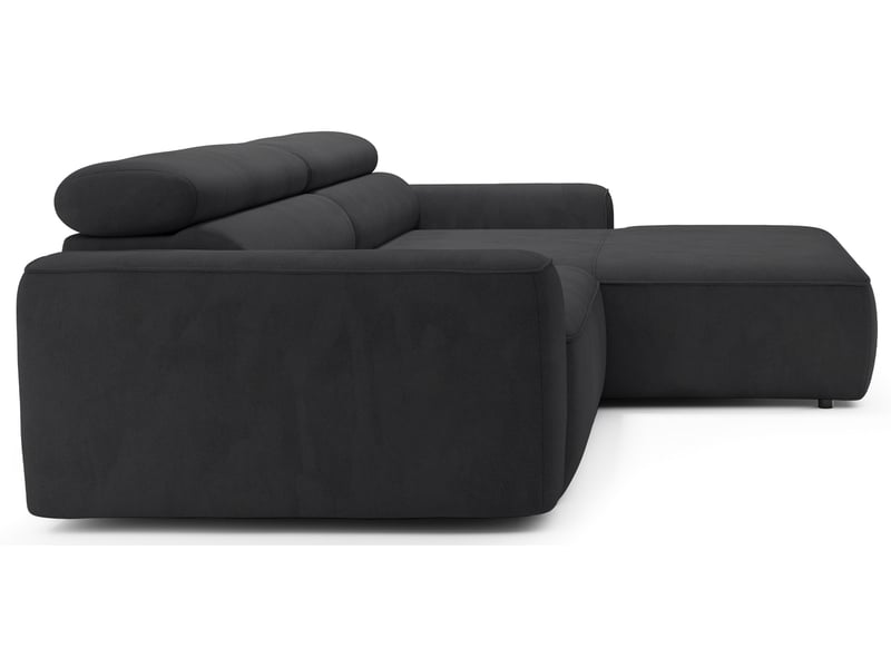 Selsey fando - canapé d'angle - 252 cm - velours gris foncé Fando - Conforama E