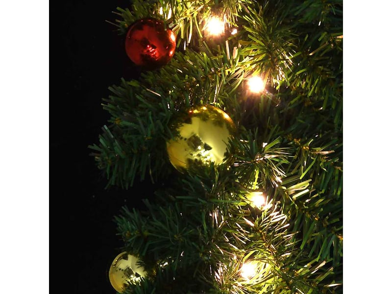  Guirlande de noël décorée avec boules et lumières led 20 m  - Conforama E