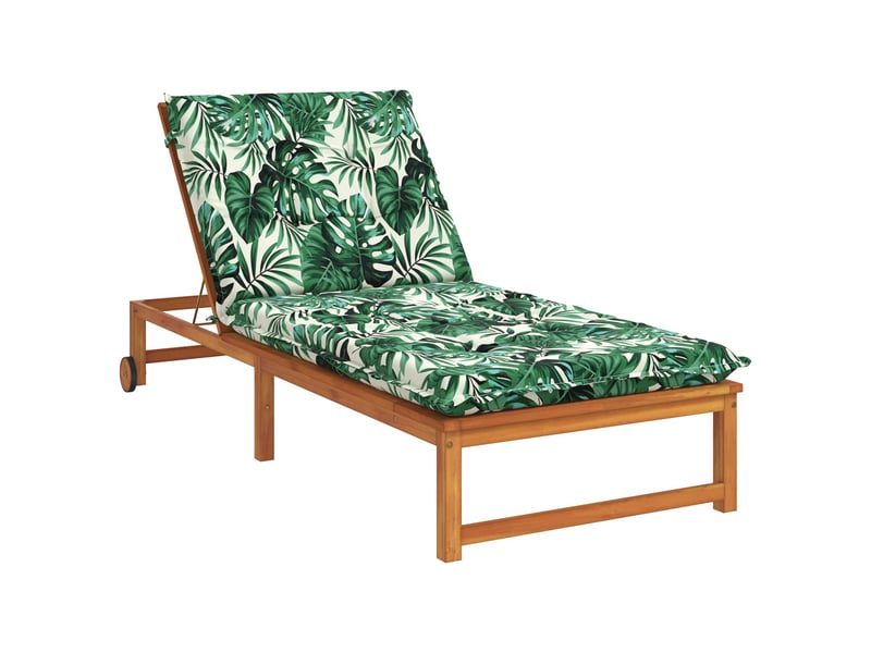  Coussin de transat, coussin pour bain de soleil gemert 100 % polyester motif feuilles cf56163  - Conforama C