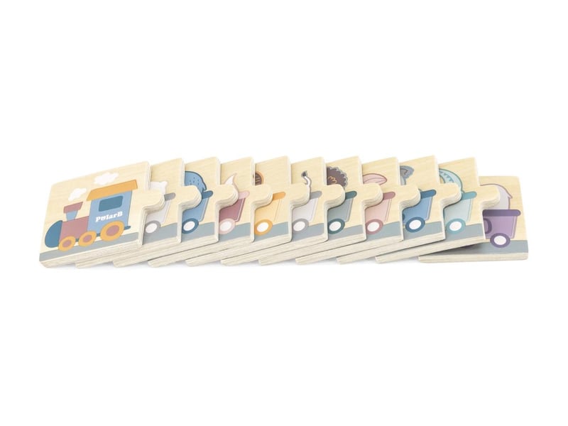  Puzzle en bois viga 44071 polarb - les nombres, 31 pièces 6971608440717 - Conforama B