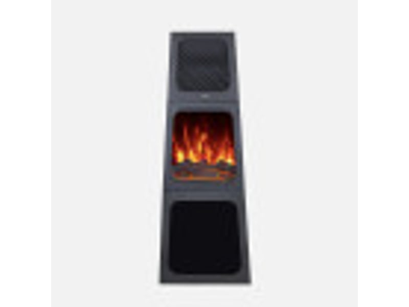  Chauffage soufflant céramique fabrilamp cornelius 1800 w noir, effet cheminée 279721809 - Conforama D