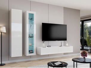 Meuble tv coloris blanc 40 cm <strong></strong>  <strong></strong>