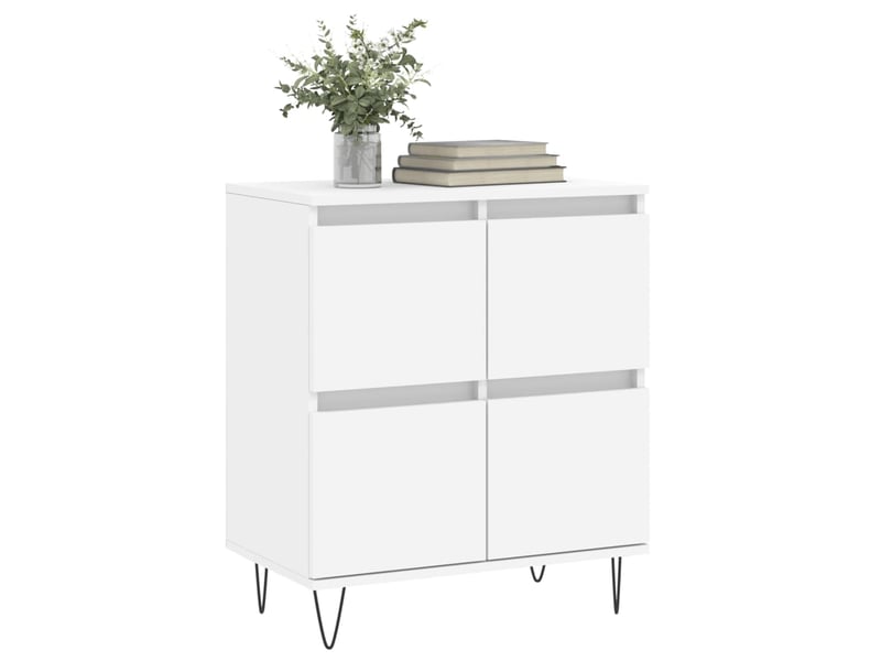  Buffet - bahut - meuble de rangement blanc 60x35x70 cm bois d'ingénierie  - Conforama C