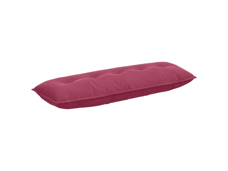 Coussin de dos, coussin de dossier bordeaux 140 x 50 cm tissu en velours côtelé cf54585 - Conforama A