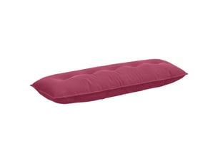 Coussin de dos, coussin de dossier bordeaux 140 x 50 cm tissu en velours côtelé cf54585