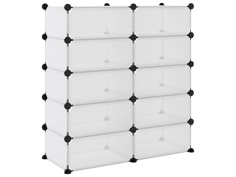 Meuble à chaussures, étagère à chaussures transparent 84x32x88,5 cm pp  - Conforama E