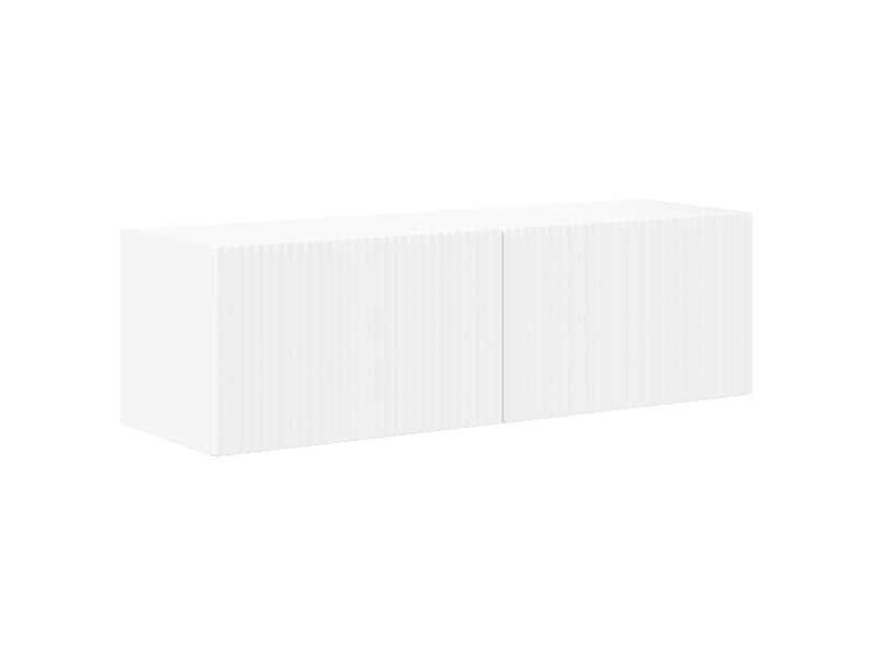  Ensemble de meuble tv - banc tv - meuble de rangement mural 6 pcs blanc  - Conforama E