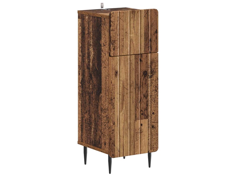 Ensemble de 2 meubles de salle de bain zwolle bois ancien cf63227 - Conforama D