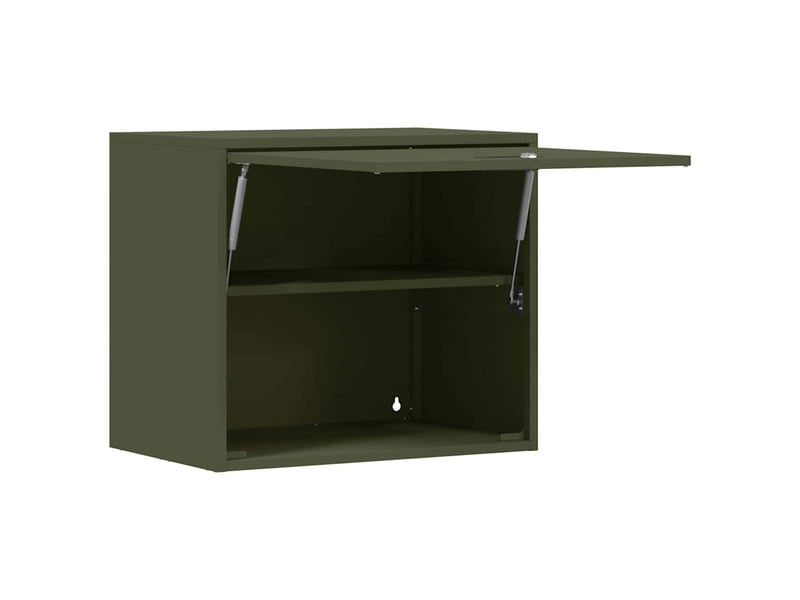 Armoire murale salon, meuble de rangement pour garage vert olive 60 x 40 x 53 cm  - Conforama E