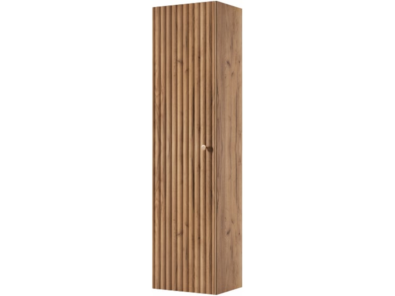  Meuble colonne suspendu de salle de bain bello chêne craft 35 × 136 cm  - Conforama A