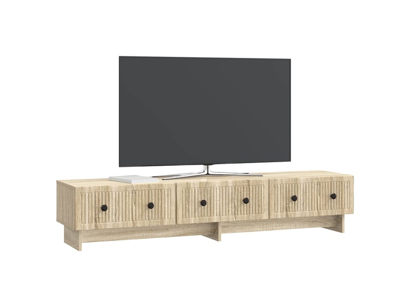  Meuble tv - banc tv - meuble de rangement 147 x 34,5 x 30 cm chêne sonoma bois d'ingénierie  - Conforama C
