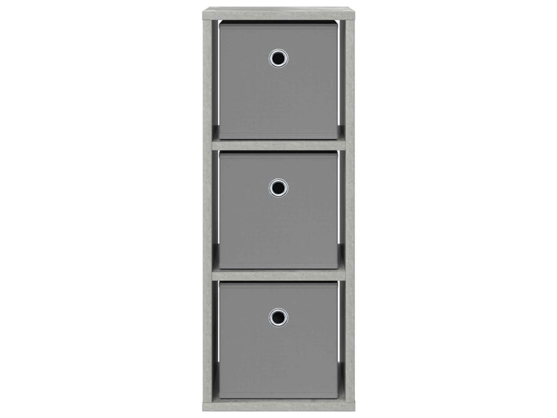  Buffet - bahut - meuble de rangement avec tiroir gris béton 25,5 x 22 x 69,5 cm  - Conforama D