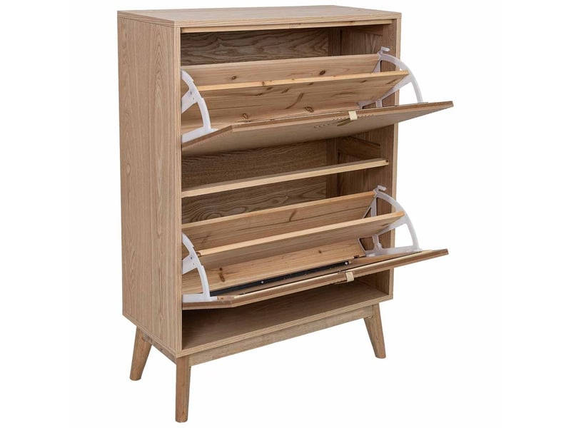  Étagère à chaussures en bois marron 70x29x102 cm (h)  - Conforama E